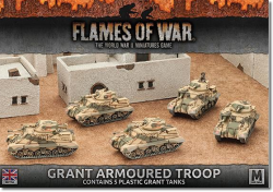 Grant Armoured Troop Mid-War in Plastic