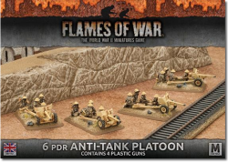 6pdr Anti-tank Platoon Mid-War in Plastic