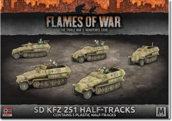 SdKfz 251 C Half-tracks Transport Mid-war in plastic