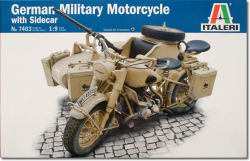 Millitary German motorcycle combination (1/9 scale)