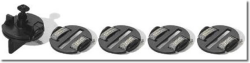 Scalextric Round Guide Blade 4 Braid Plates