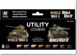 Vallejo Wargames WWII and WWIII utility paint set