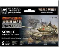 Vallejo WWII Soviet Armour & Infantry paint set