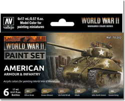 Vallejo WWII American Armour & Infantry paint set