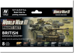 Vallejo WWIII British Armour Infantry paint set