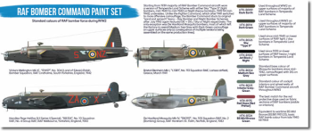 Hataka WW2 RAF Bomber Command paint set Blue box