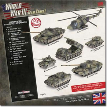 British Starter Force Challenger Armoured Squadron (Plastic)