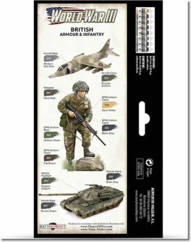 Vallejo WWIII British Armour Infantry paint set