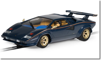 scalextric Lamborghini Countach Blue & Gold